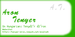 aron tenyer business card